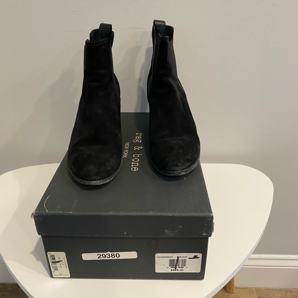 Rag & Bone Devon Boot Black Suede Devon Bootie Size 40